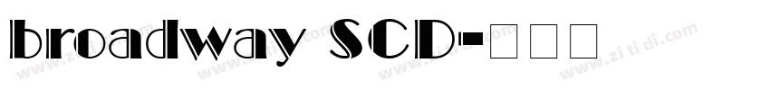 broadway SCD字体转换